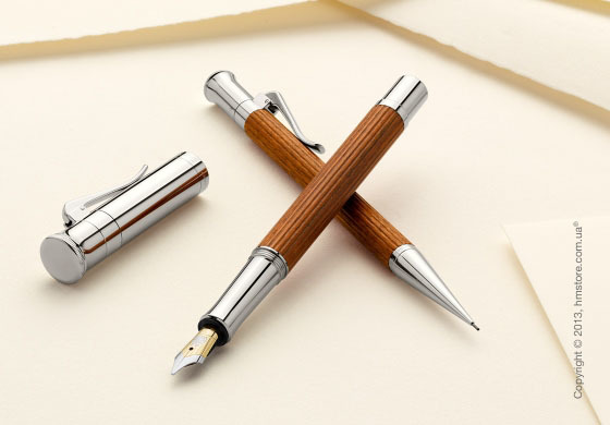 Ручка роллер Graf von Faber-Castell серия Classic, коллекция Platinum-Plated, Finely Fluted