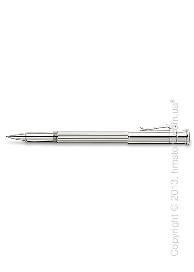 Ручка роллер Graf von Faber-Castell серия Classic, коллекция Platinum-Plated, Finely Fluted