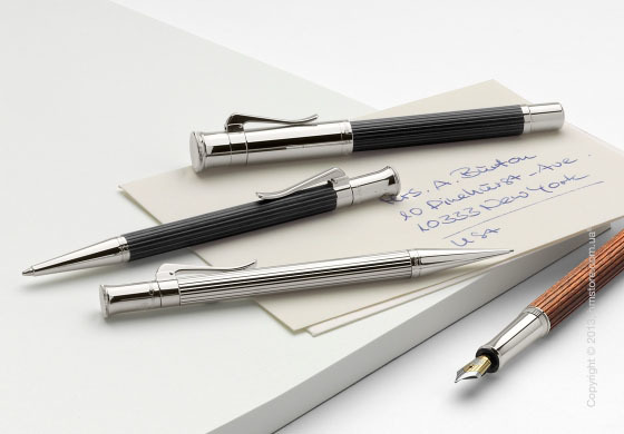 Ручка роллер Graf von Faber-Castell серия Classic, коллекция Pernambuco, Finely Fluted