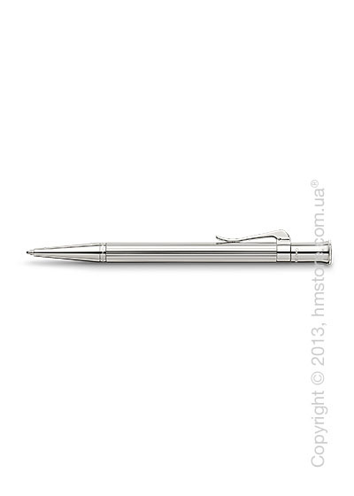 Ручка шариковая Graf von Faber-Castell серия Classic, коллекция Platinum-Plated, Finely Fluted