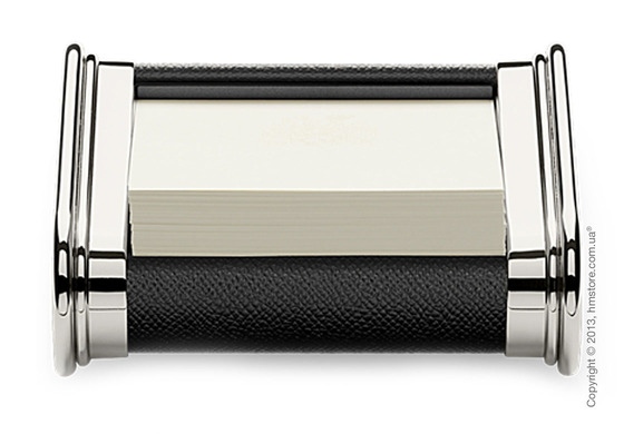 Подставка для заметок Graf von Faber-Castell, Black Grained Leather