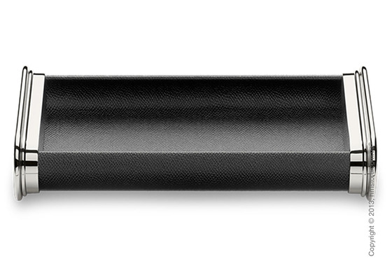Настольный пенал для ручек Graf von Faber-Castell Pen Tray, Black Grained Leather