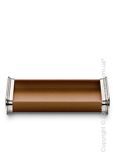 Настольный пенал для ручек Graf von Faber-Castell Pen Tray, Cognac Grained Leather