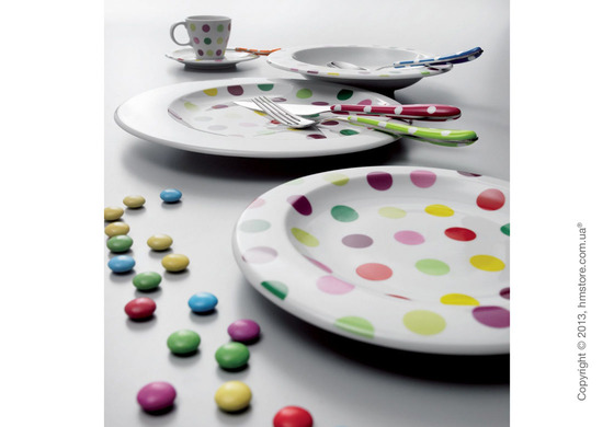 Столовый сервиз Bugatti Pallini, на 6 персон, Горох