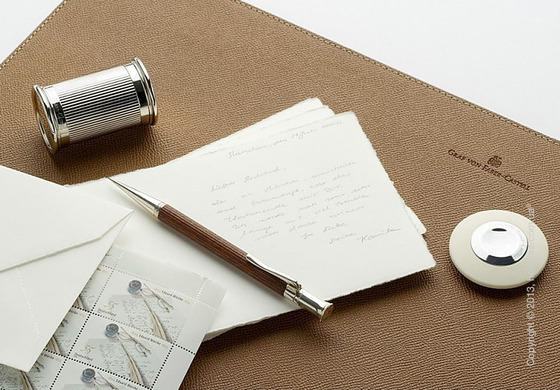 Настольный коврик для письма Graf von Faber-Castell, Cognac Grained Leather