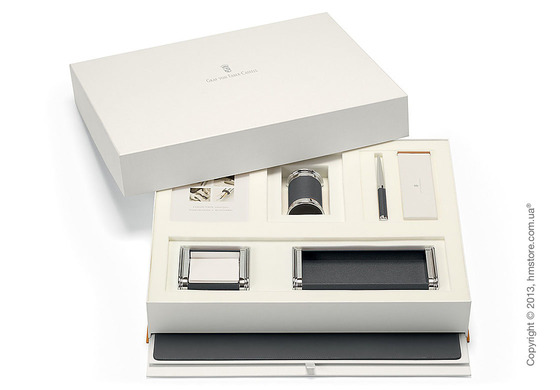 Настольный набор Graf von Faber-Castell, Black Grained Leather