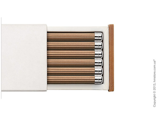 Набор карандашей Graf von Faber-Castell 6 Pencils NO. III, with Silver Cap
