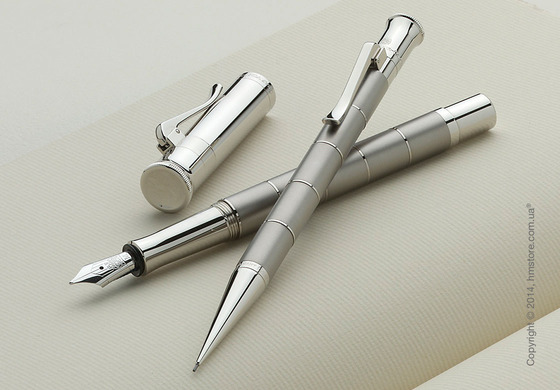 Ручка перьевая Graf von Faber-Castell серия Classic Anello, коллекция Titanium