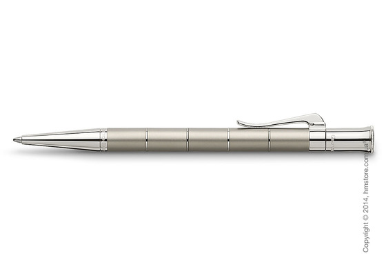 Ручка шариковая Graf von Faber-Castell серия Classic Anello, коллекция Titanium