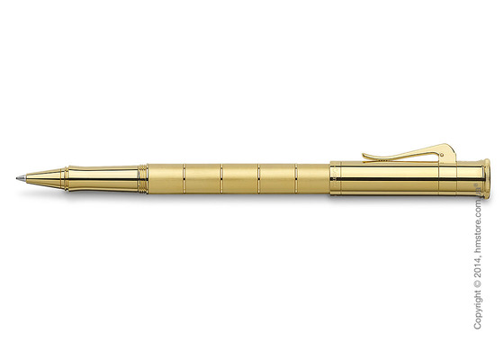 Ручка роллер Graf von Faber-Castell серия Classic Anello, коллекция Gold