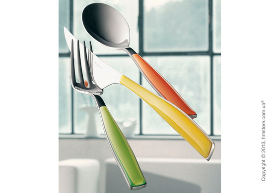 Набор столовых приборов Bugatti Glamour на 6 персон, 24 предмета, Orange