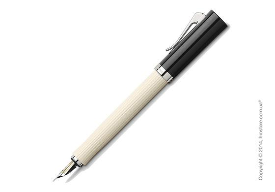 Ручка перьевая Graf von Faber-Castell серия Intuition, коллекция Ribbed Ivory, Finely Fluted
