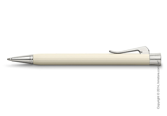 Ручка шариковая Graf von Faber-Castell серия Intuition, коллекция Ribbed Ivory, Finely Fluted