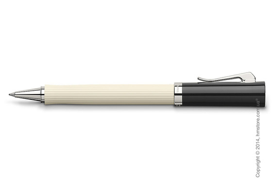 Ручка роллер Graf von Faber-Castell серия Intuition, коллекция Ribbed Ivory, Finely Fluted