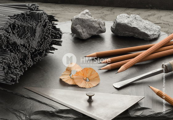 Комплект простых карандашей Graf von Faber-Castell 3 Pencils NO. III, Cedar Wood Brown