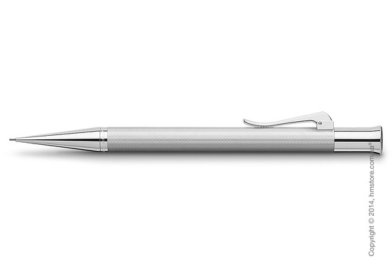 Карандаш механический Graf von Faber-Castell серия Guilloche, коллекция Rhodium, Guilloche Engraving
