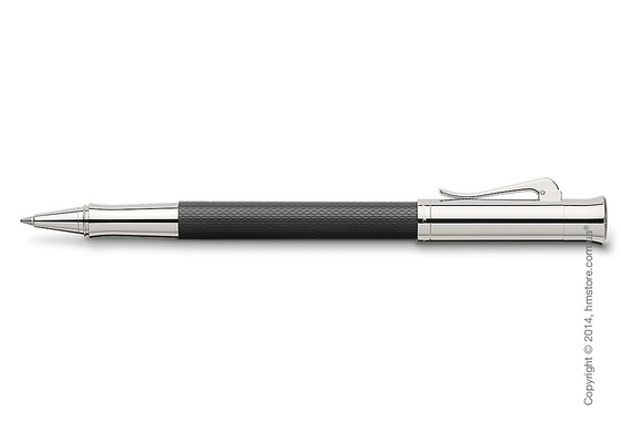 Ручка роллер Graf von Faber-Castell серия Guilloche, коллекция Black, Guilloche Engraving