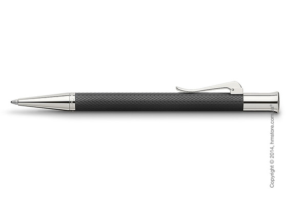 Ручка шариковая Graf von Faber-Castell серия Guilloche, коллекция Black, Guilloche Engraving