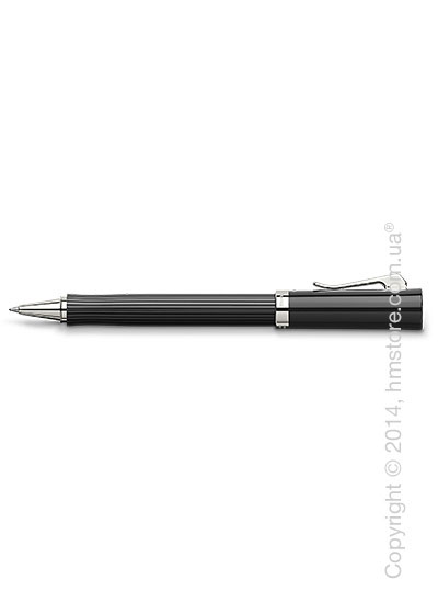 Ручка роллер Graf von Faber-Castell серия Intuition, коллекция Ribbed Black, Finely Fluted