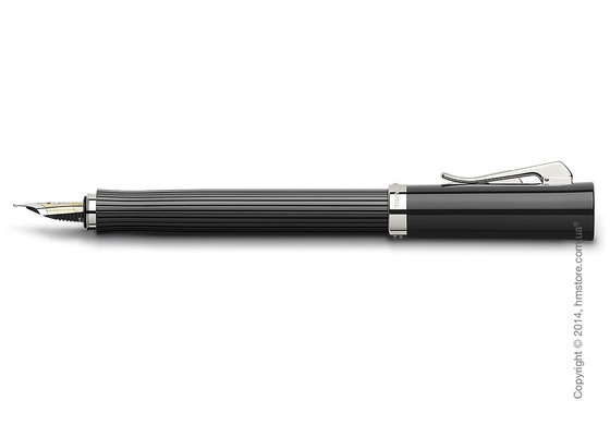 Ручка перьевая Graf von Faber-Castell серия Intuition, коллекция Ribbed Black, Finely Fluted