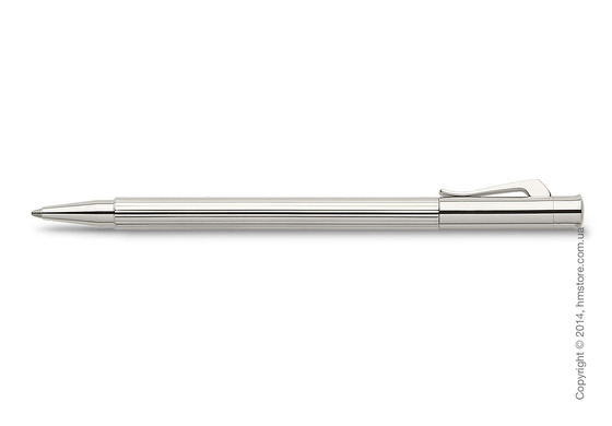 Ручка шариковая Graf von Faber-Castell серия Slim, коллекция Palladium-Plated