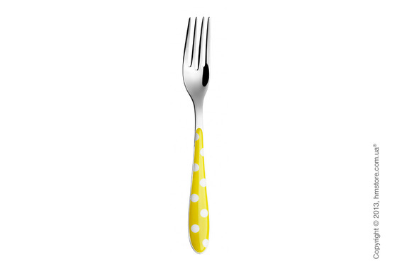 Набор столовых приборов Bugatti Pois на 6 персон, 24 предмета, Yellow