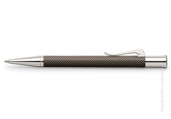 Ручка шариковая Graf von Faber-Castell серия Guilloche, коллекция Ciselé, Brown
