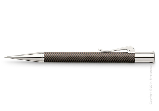 Карандаш механический Graf von Faber-Castell серия Guilloche, коллекция Ciselé, Brown