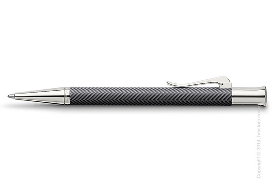 Ручка шариковая Graf von Faber-Castell серия Guilloche, коллекция Ciselé, Anthracite