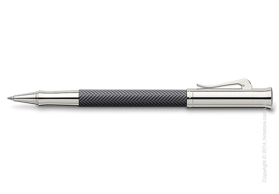 Ручка роллер Graf von Faber-Castell серия Guilloche, коллекция Ciselé, Anthracite