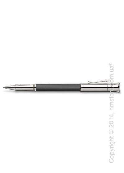 Ручка роллер Graf von Faber-Castell серия Classic, коллекция Ebony, Finely Fluted