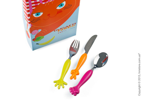 Набор столовых приборов детский Bugatti Sweet Home, 3 предмета