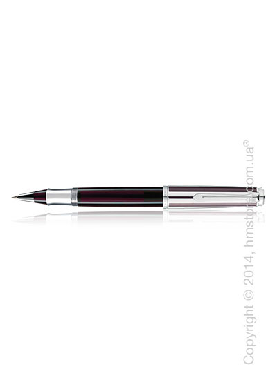 Ручка роллер Pelikan серия Premium, коллекция Souveran R625, Aubergine Transparent