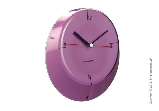 Часы настенные Bugatti Glamour, Лиловые