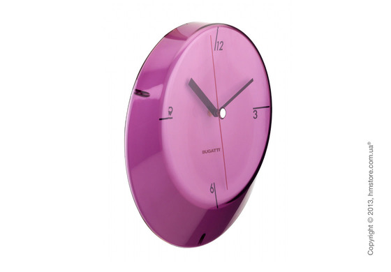 Часы настенные Bugatti Glamour, Лиловые