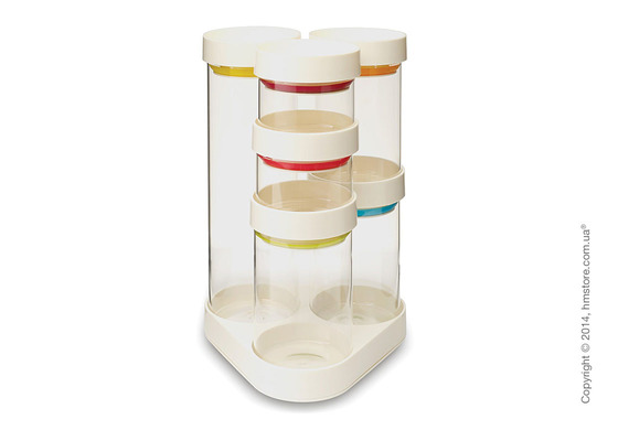 Набор емкостей Joseph Joseph Food Store Carousel, White