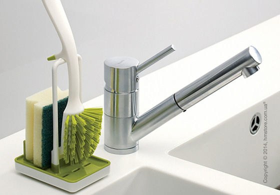 Набор кухонная щетка с подставкой Joseph Joseph Edge Store, Grey