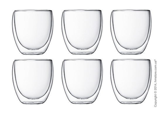 Набор термостаканов Bodum Pavina 250 мл на 6 персон