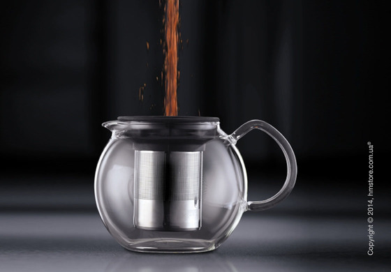 Чайник заварочный с прессом Bodum Assam 1 л, Black Чайник заварочный с прессом Bodum Assam 1 л, Black