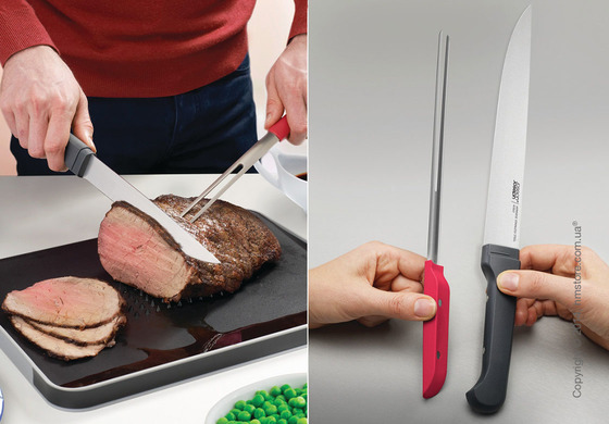 Приборы для нарезки мяса Joseph Joseph Duo Carve Magnetic Carving Knife Fork set
