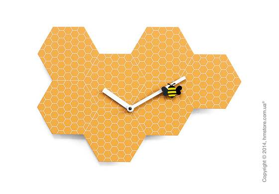 Часы настенные Progetti Time2bee Wall Clock, Orange