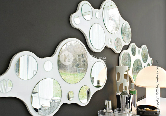 Зеркало Connubia Bubbles, Finish glossy white
