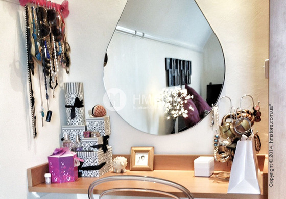 Зеркало Connubia Drop P, Lacquered glossy white