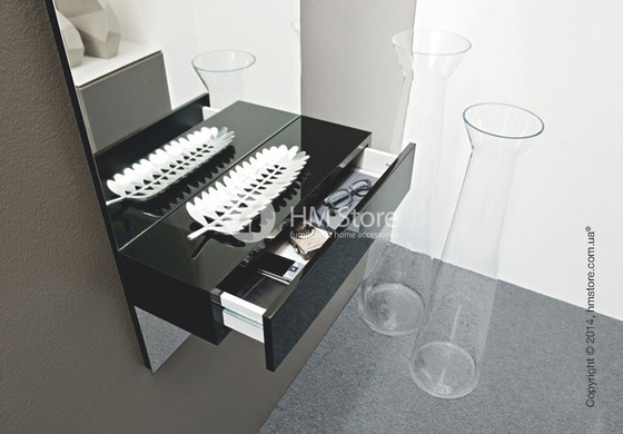 Зеркало Calligaris Morgan, Lacquered glossy black