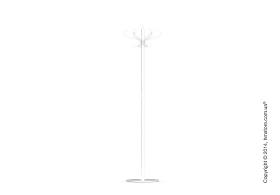 Вешалка Calligaris Medusa, Coat stand, Metal glossy optic white and Transparent plastics transparent