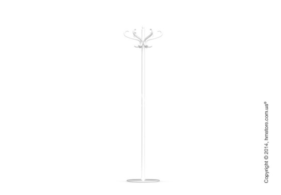 Вешалка Calligaris Medusa, Coat stand, Metal glossy optic white and Transparent plastics transparent glossy optic white