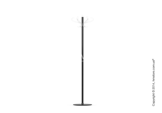 Вешалка Calligaris Medusa, Coat stand, Metal glossy black and Transparent plastics transparent