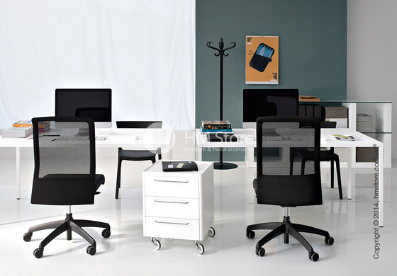 Вешалка Calligaris Medusa, Coat stand, Metal glossy black and Transparent plastics transparent