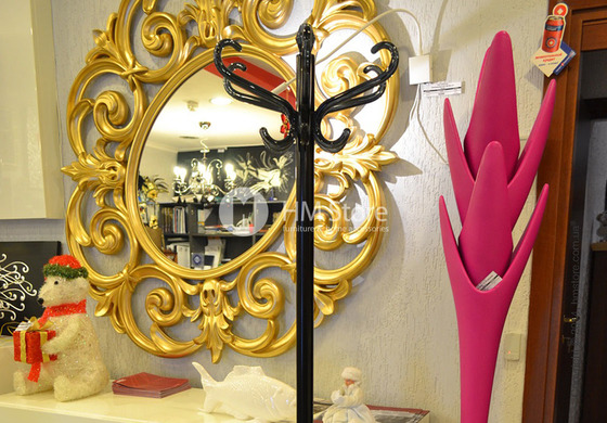 Вешалка Calligaris Medusa, Coat stand, Metal glossy black and Transparent plastics transparent