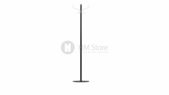 Вешалка Calligaris Medusa, Coat stand, Metal glossy black and Transparent plastics transparent